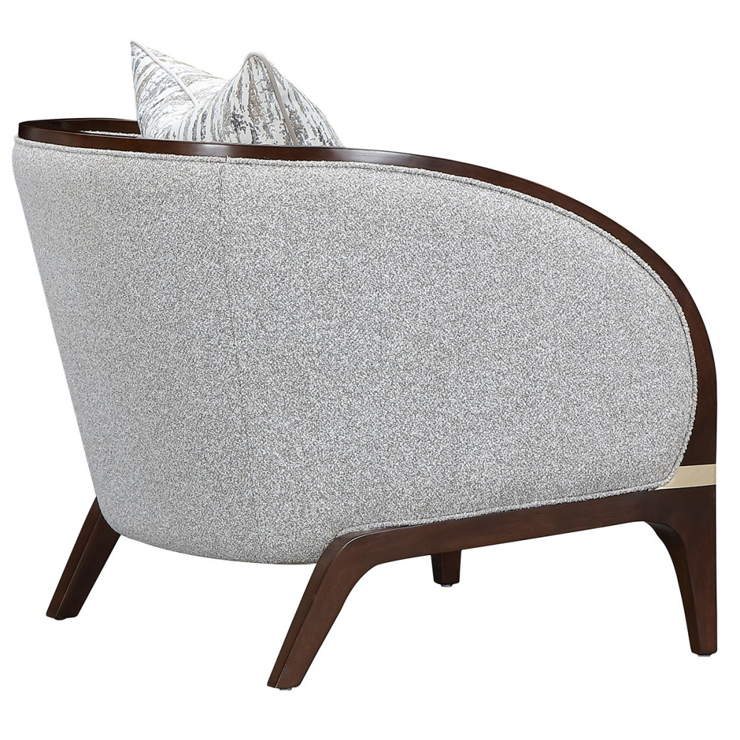 Matching Chair Walnut Finish Houston Collection by Michael Amini  9095835-PBL-416