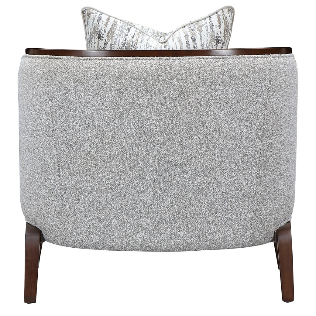 Matching Chair Walnut Finish Houston Collection by Michael Amini  9095835-PBL-416