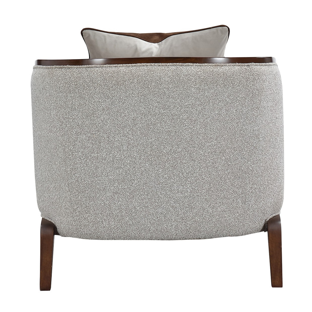 Chaise Walnut Finish Houston Collection by Michael Amini 9095842-PBL-416