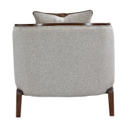 Chaise Walnut Finish Houston Collection by Michael Amini 9095842-PBL-416