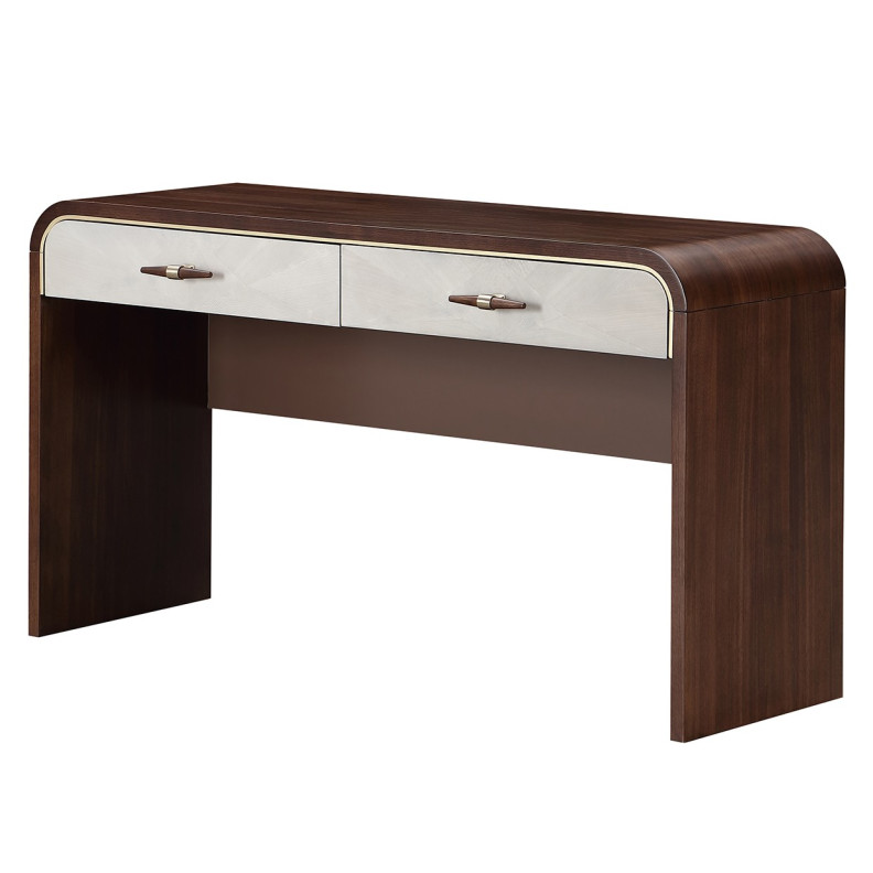 Vanity Desk Walnut Houston Collection by Michael Amini 9095058-416