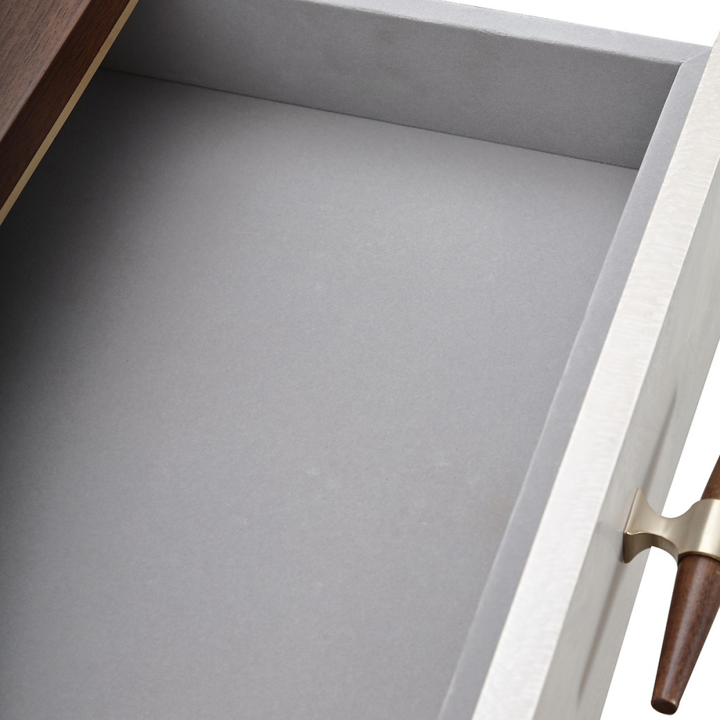 Vanity Desk Walnut Houston Collection by Michael Amini 9095058-416