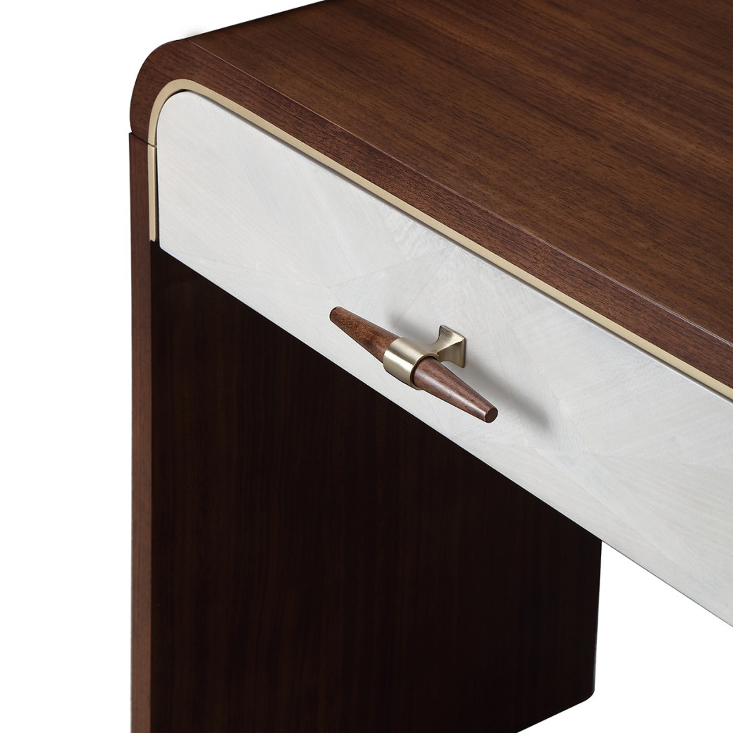 Vanity Desk Walnut Houston Collection by Michael Amini 9095058-416