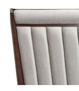 Eastern King Channel Tufted Panel Bed 3pc Walnut Houston Collection by Michael Amini  9095000EK3-416