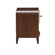 1-Drawer Nightstand Walnut Houston Collection by Michael Amini  9095040-416