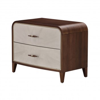 2-Drawer Nightstand Walnut...