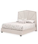 King Panel Bed Silver Mist Finish Fantosini Collection by Michael Amini 9091012QN3-823