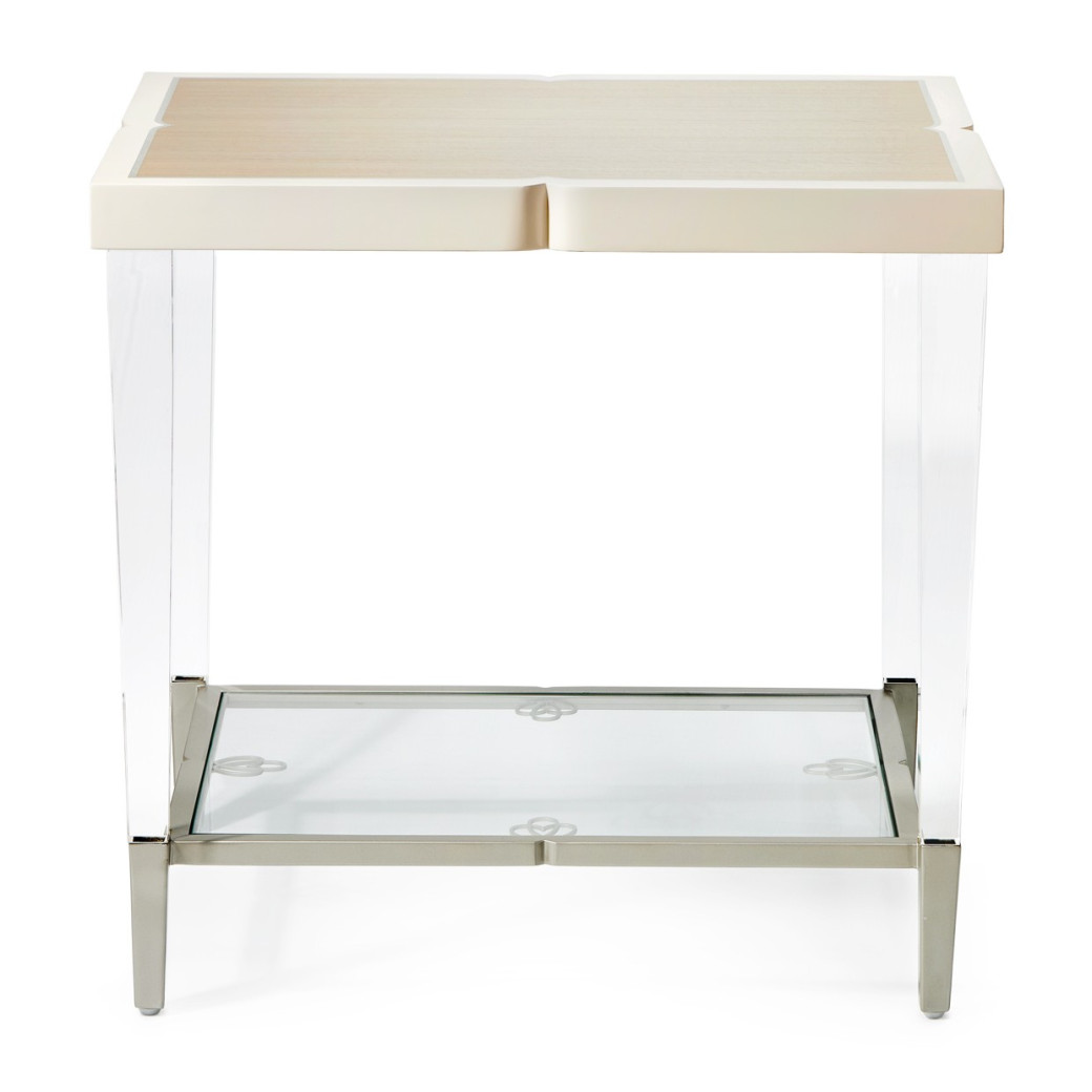 End Table Pearl Finish Camden Court Collection by Michael Amini  9005202-126