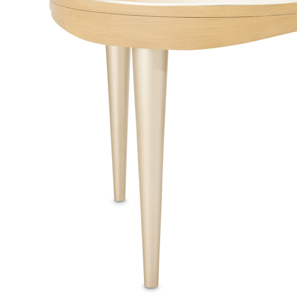 Camellia Field End Table Caramel Collection by Michael Amini  9090205-134