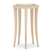 Chairside Table Medium Champagne Finish La Rachelle Collection by Michael Amini  9034225-136