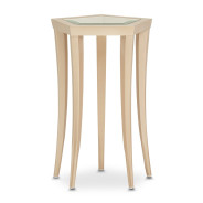 Chairside Table Medium Champagne Finish La Rachelle Collection by Michael Amini  9034225-136