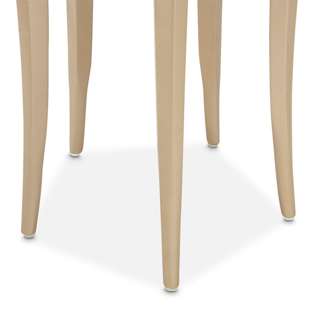 Chairside Table Medium Champagne Finish La Rachelle Collection by Michael Amini  9034225-136