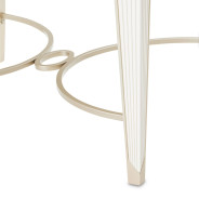 End Table Creamy Pearl Finish La Marisia Collection By Michael Amini  9089202-112