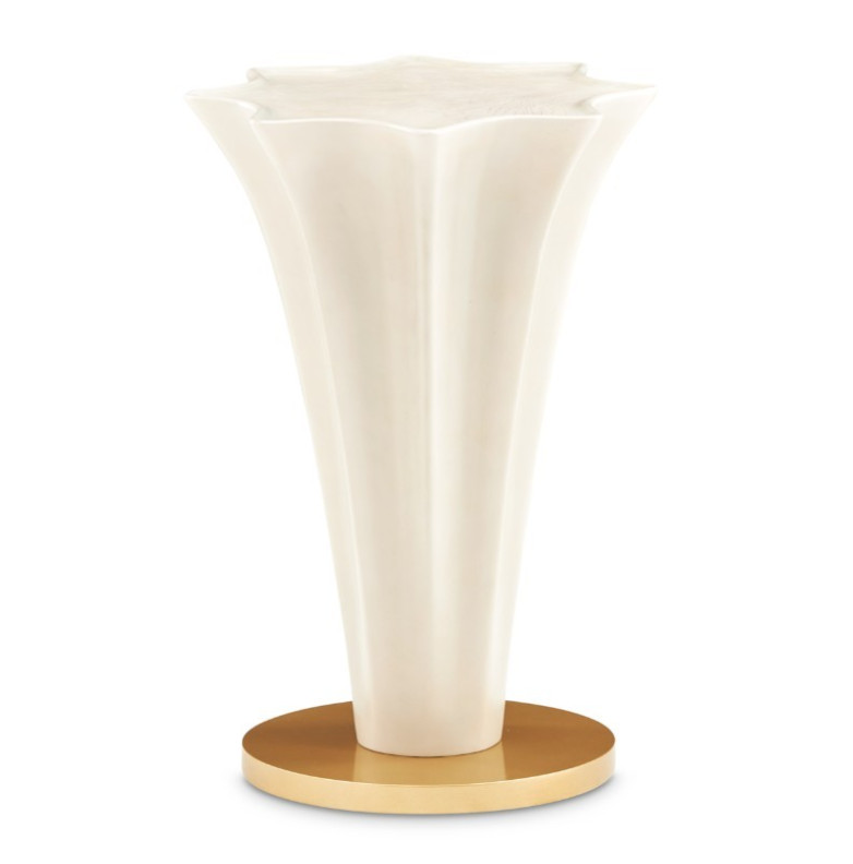 Chairside Table - Silver Mist La Terrazza Collection by Michael Amini  9092222-823