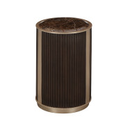 Chairside Table Medium Espresso West Kensington Collection by Michael Amini 9096222-417