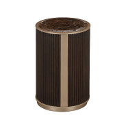 Chairside Table Medium Espresso West Kensington Collection by Michael Amini 9096222-417