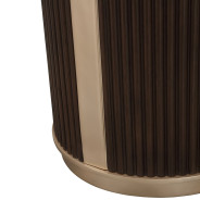 Chairside Table Medium Espresso West Kensington Collection by Michael Amini 9096222-417