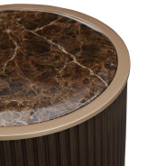 Chairside Table Medium Espresso West Kensington Collection by Michael Amini 9096222-417