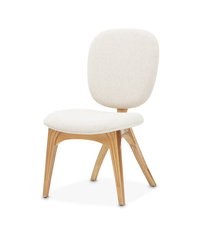 Vanity Chair Warm Pecan Camellia Field Collection by Michael Amini  9090244-400