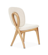 Vanity Chair Warm Pecan Camellia Field Collection by Michael Amini  9090244-400