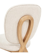 Vanity Chair Warm Pecan Camellia Field Collection by Michael Amini  9090244-400