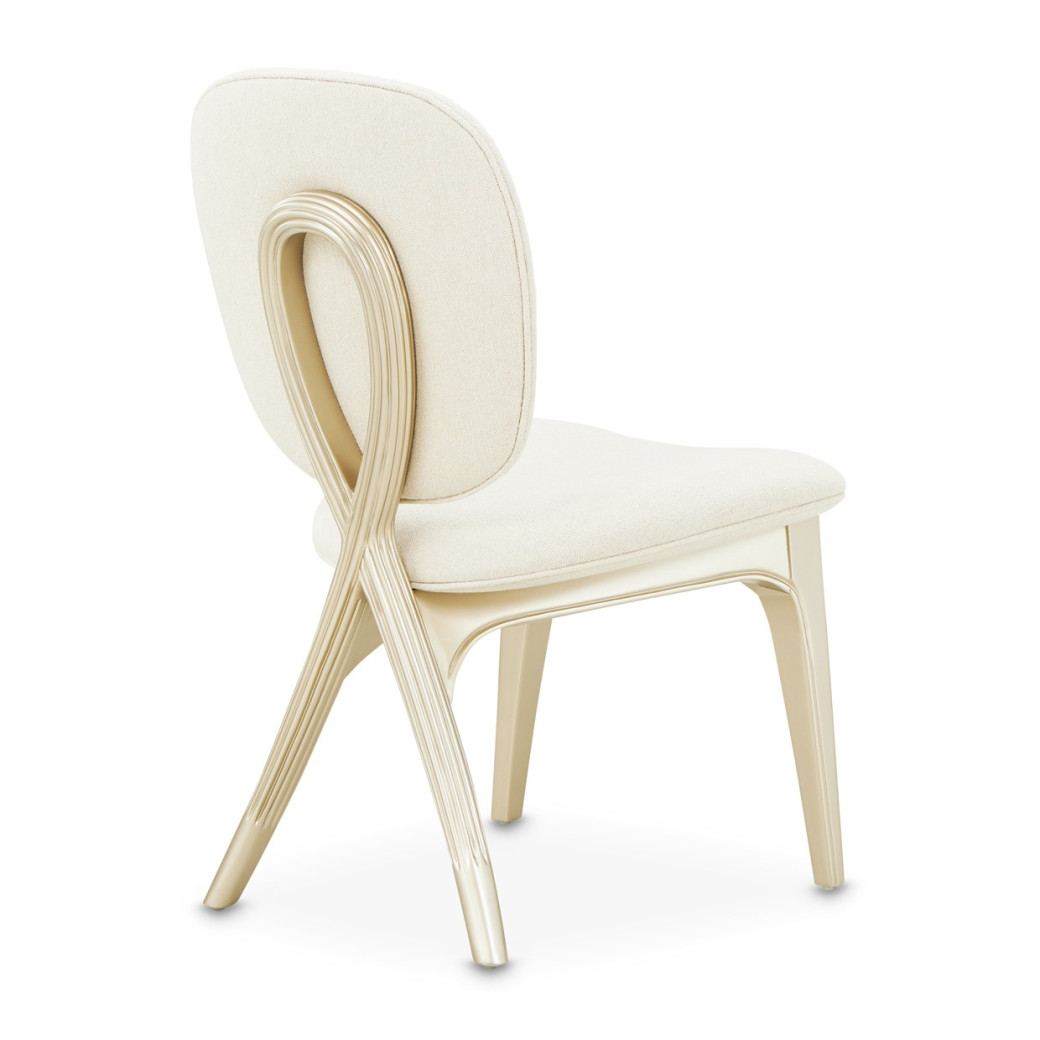 Vanity Chair Camellia Field Caramel Collection by Michael Amini  9090244-134
