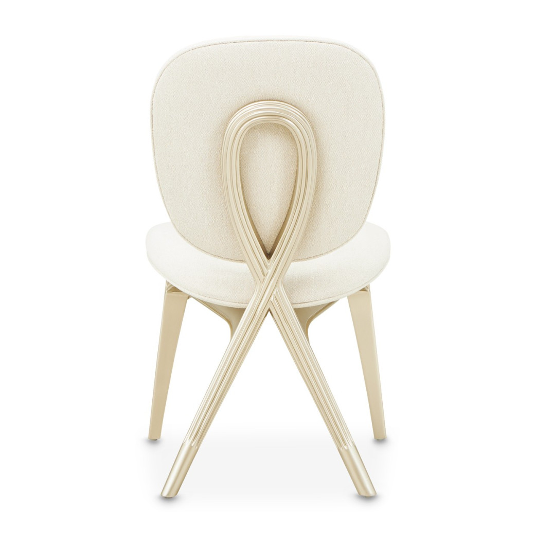Vanity Chair Camellia Field Caramel Collection by Michael Amini  9090244-134