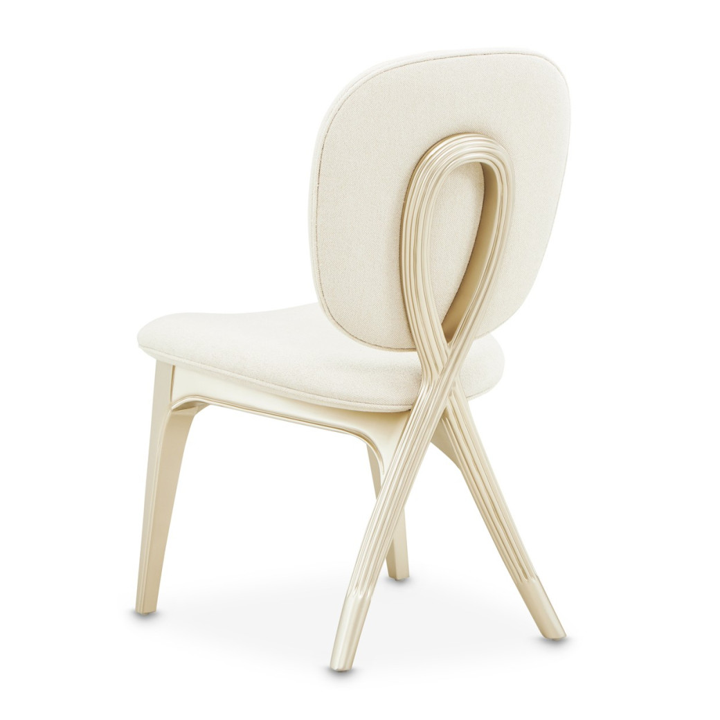 Vanity Chair Camellia Field Caramel Collection by Michael Amini  9090244-134
