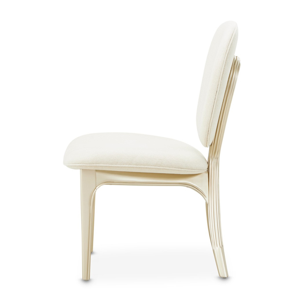Vanity Chair Camellia Field Caramel Collection by Michael Amini  9090244-134