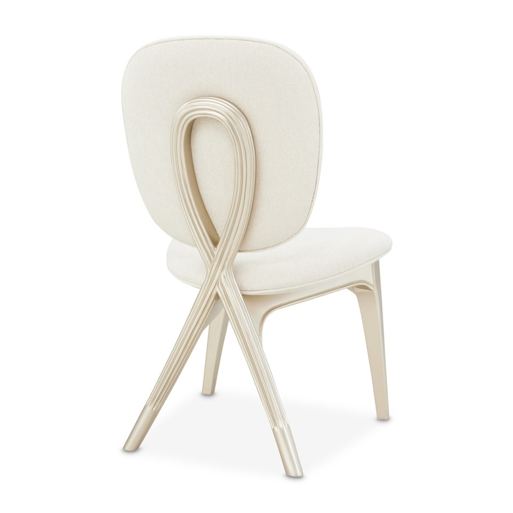 Vanity Chair Camellia Field Caramel Collection by Michael Amini  9090244-134