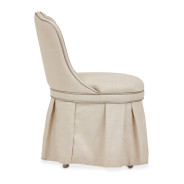 Tufted Vanity Chair Villa Cherie Hazelnut Collection By Michael Amini  N9008804R-000