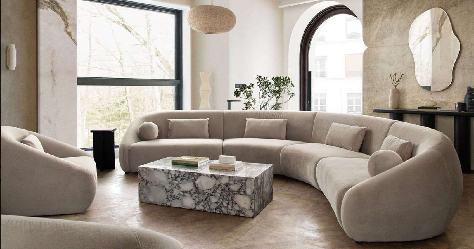 Lena 4PC Contemporary and modern Sectional in white by Diamond Sofa