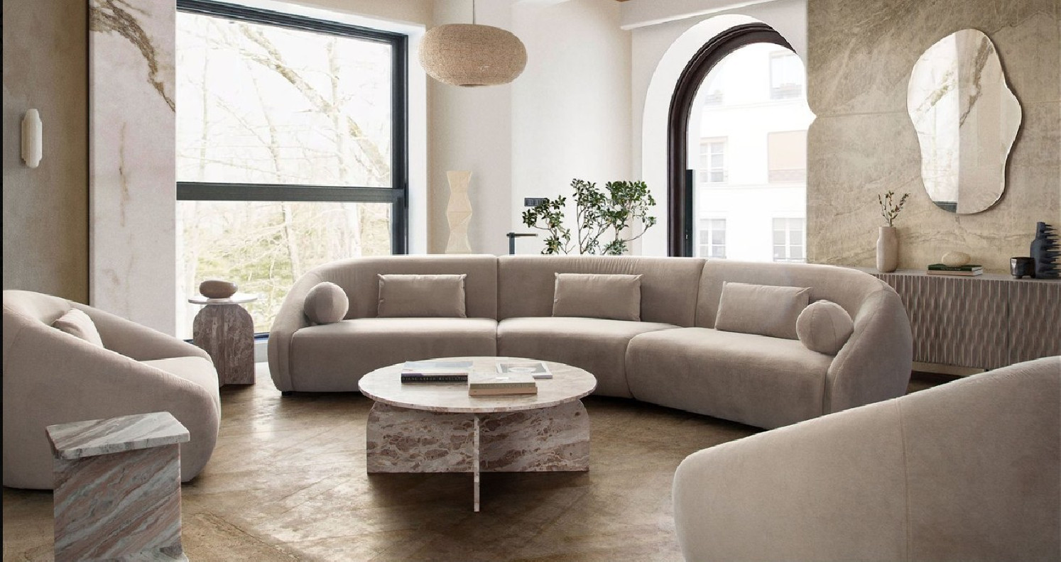 Lena 3PC Contemporary and modern Sectional in white by Diamond Sofa