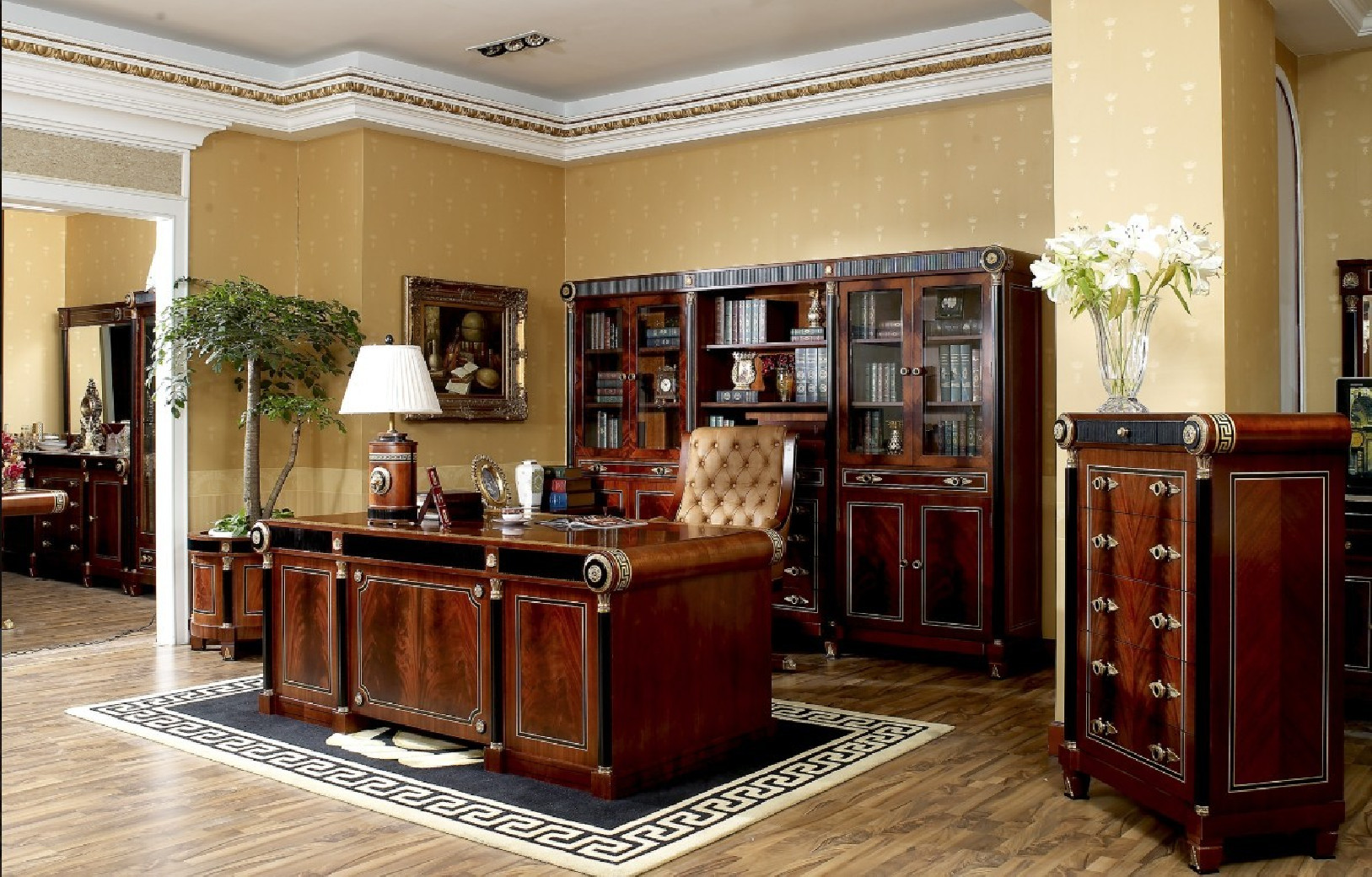 E10 Italian Luxury Executive Desk | Infinity Furniture Import