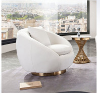 Celine Collection 1PC Sofa Modern & Clean Design in Light Cream Fabric By Diamond Sofa