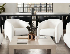 Link Collection Sofa Modern & Clean Design in Ivory Fabric By Diamond Sofa