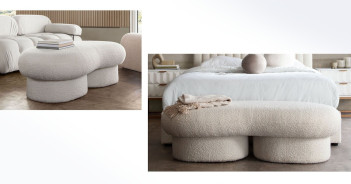 Paloma Collection 3PC Sectional Modern & Clean Design in Light Velvet By Diamond Sofa