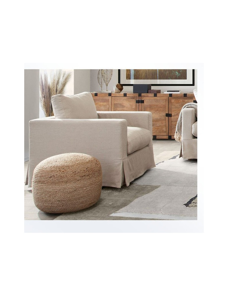 Savannah Collection Sofa Modern & Clean Design in Sand Natural Linen by Diamond Sofa