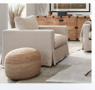 Savannah Collection Sofa Modern & Clean Design in Sand Natural Linen by Diamond Sofa