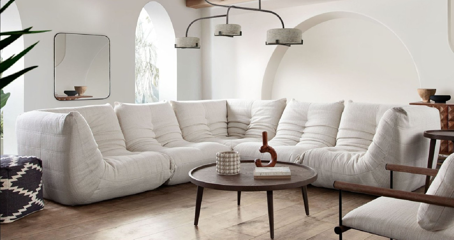 Ezra Collection 5PC Contemporary and modern Sectional by Diamond Sofa