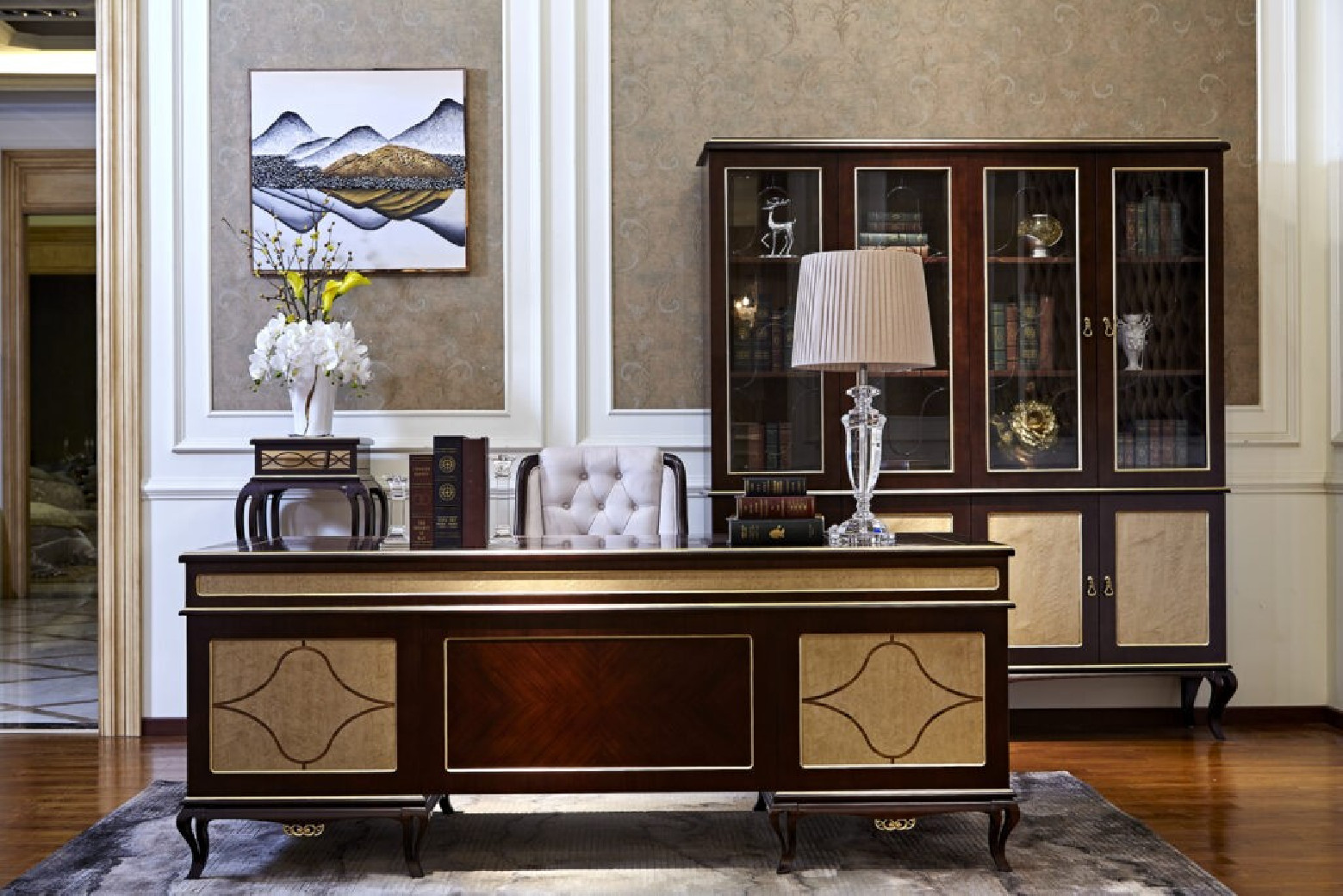 E71 Italian Luxury Writing Desk | Infinity Furniture Import