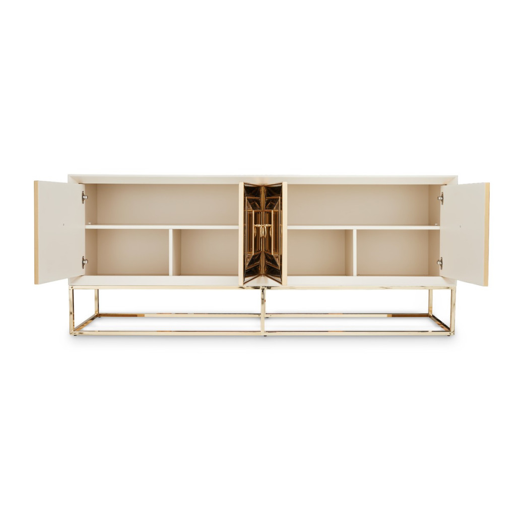 Console Glistening Gold Madison Collection By Michael Amini LFR-MDSN223-827
