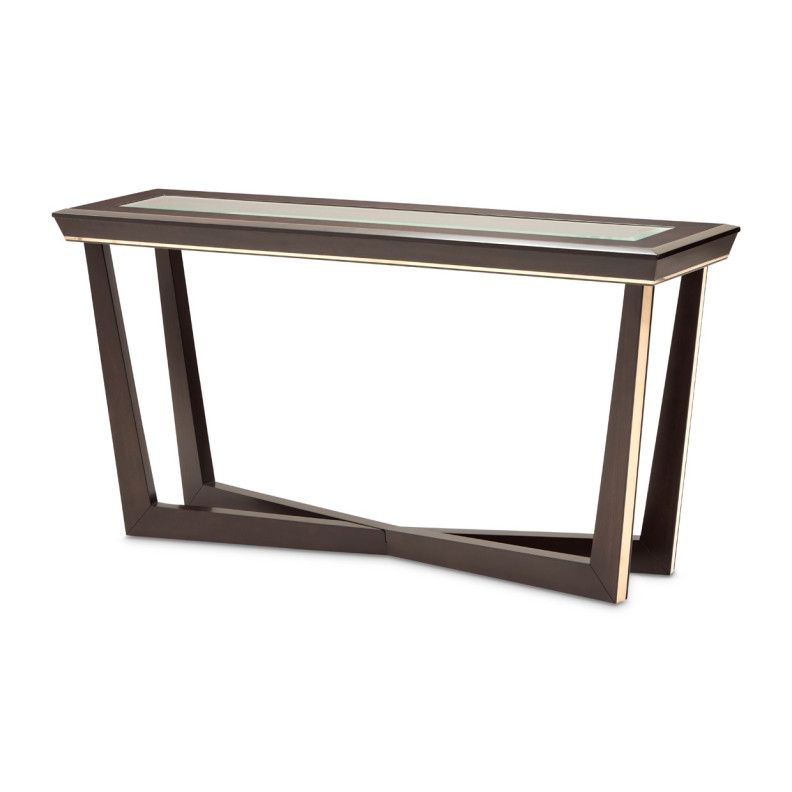 Console Table  Espresso Finish Belmont Place Collection By Michael Amini N9085223-409