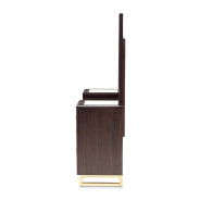 Vanity & Mirror Espresso Finish Belmont Place Collection By Michael Amini. N9085058-VAN2-409