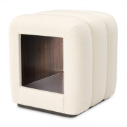Vanity Bench Espresso Finish Belmont Place Collection By Michael Amini. N9085804-409