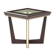 End Table Espresso Finish Belmont Place Collection By Michael Amini  N9085202-409