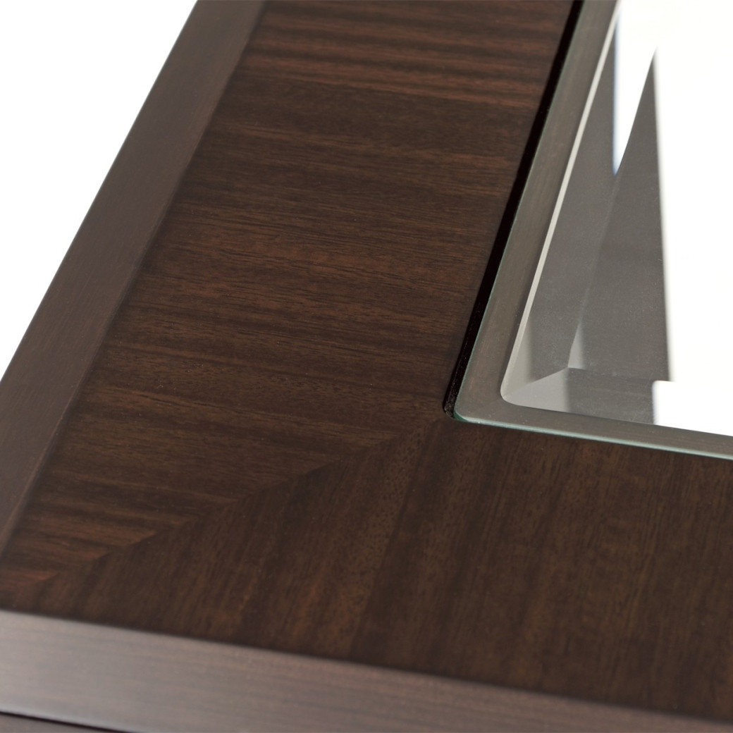End Table Espresso Finish Belmont Place Collection By Michael Amini  N9085202-409