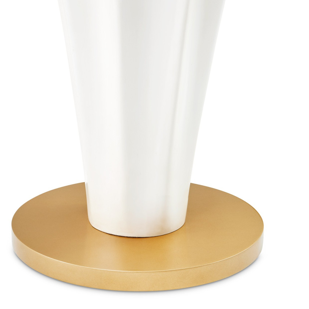 Chairside Table - Silver Mist La Terrazza Collection by Michael Amini  9092222-823