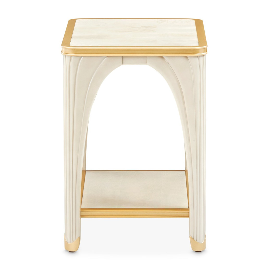 Rect. End Table Silver Mist La Terrazza Collection by Michael Amini 9092202-823