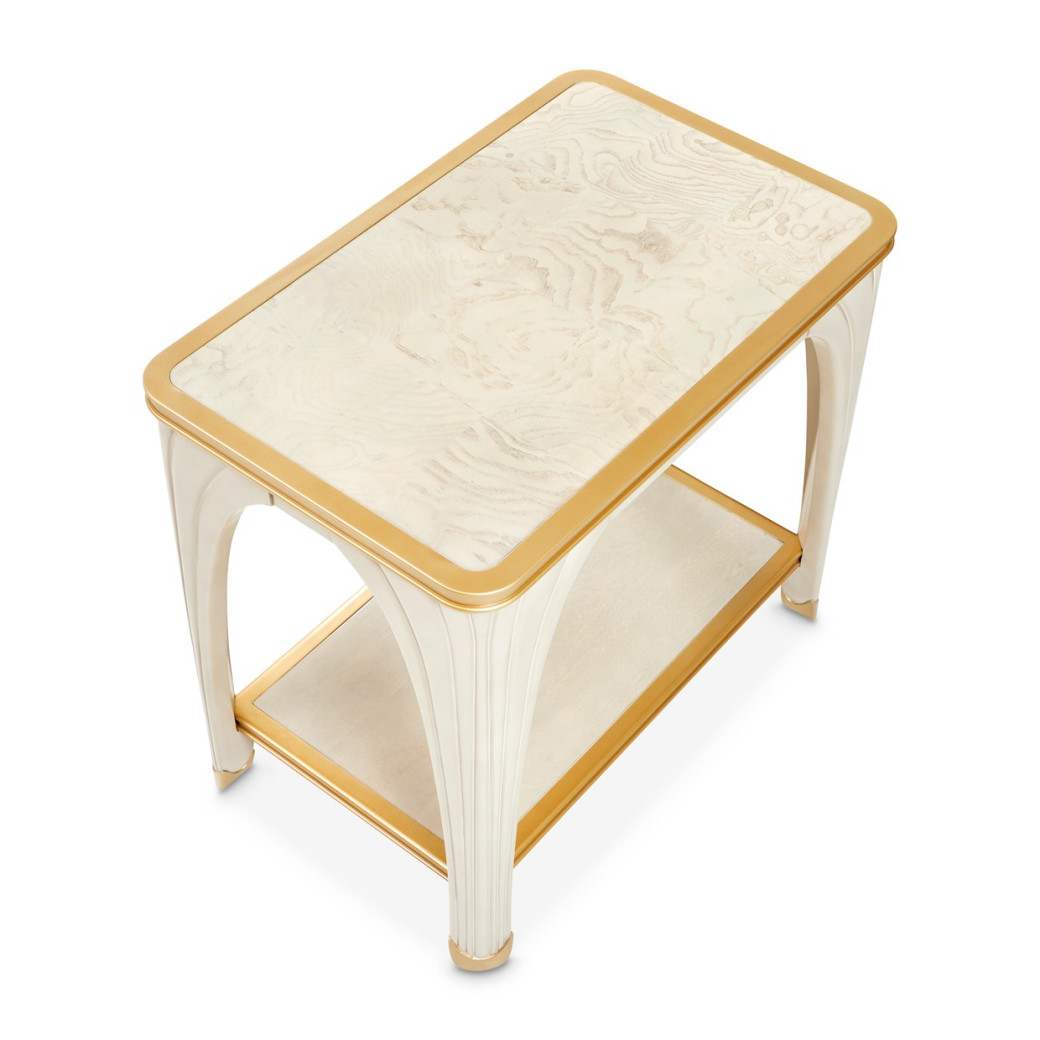 Rect. End Table Silver Mist La Terrazza Collection by Michael Amini 9092202-823